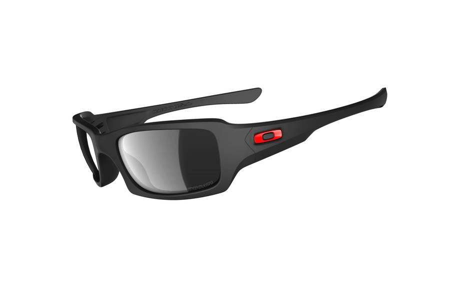 black and red oakley sunglasses